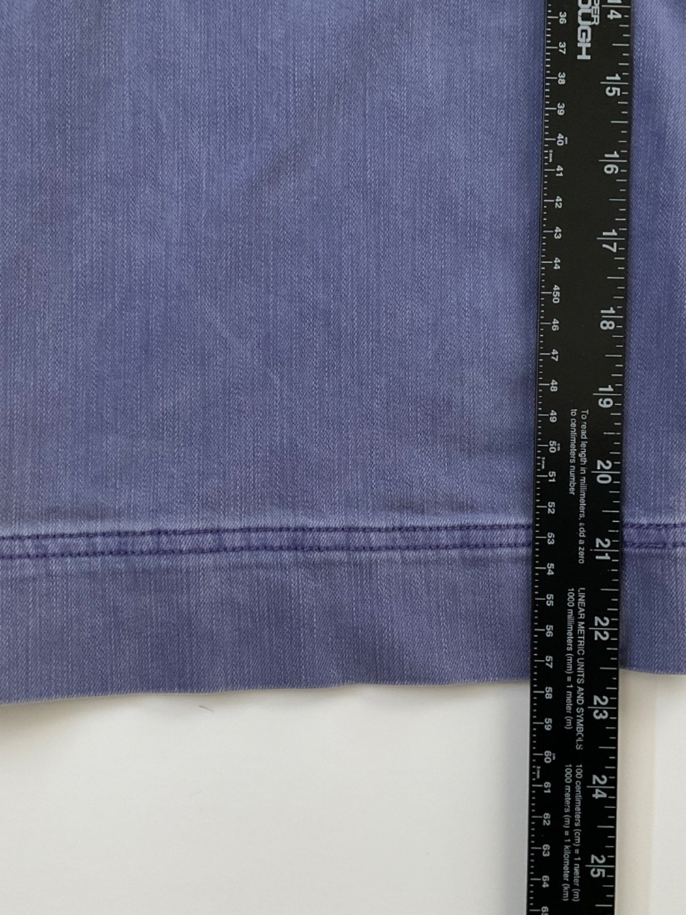 J Jill  Denim Wide Leg Crop Pants Sz 12P Purple Boho Casual Everyday Comfort - Picture 8 of 12